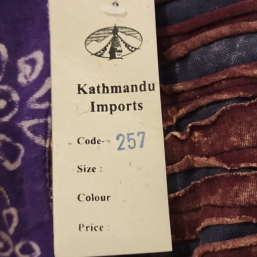 Kantha Handmade Cotton Patchwork Hippie Hobo Shoulder Crossbody Bag, NWT